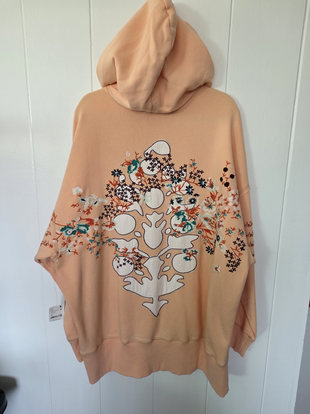 Free People At My Best Embroidered Hoodie NWT Size M